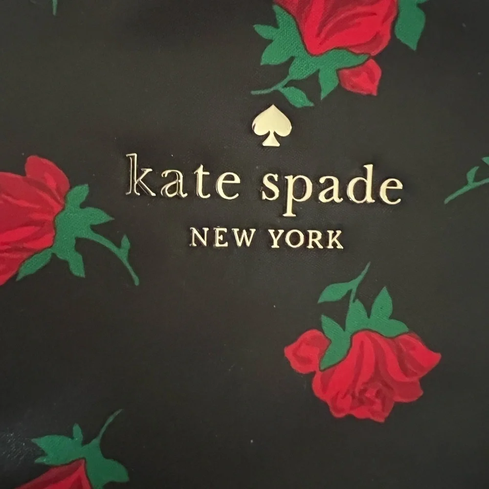 Kate Spade Black Chelsea Rose Backpack